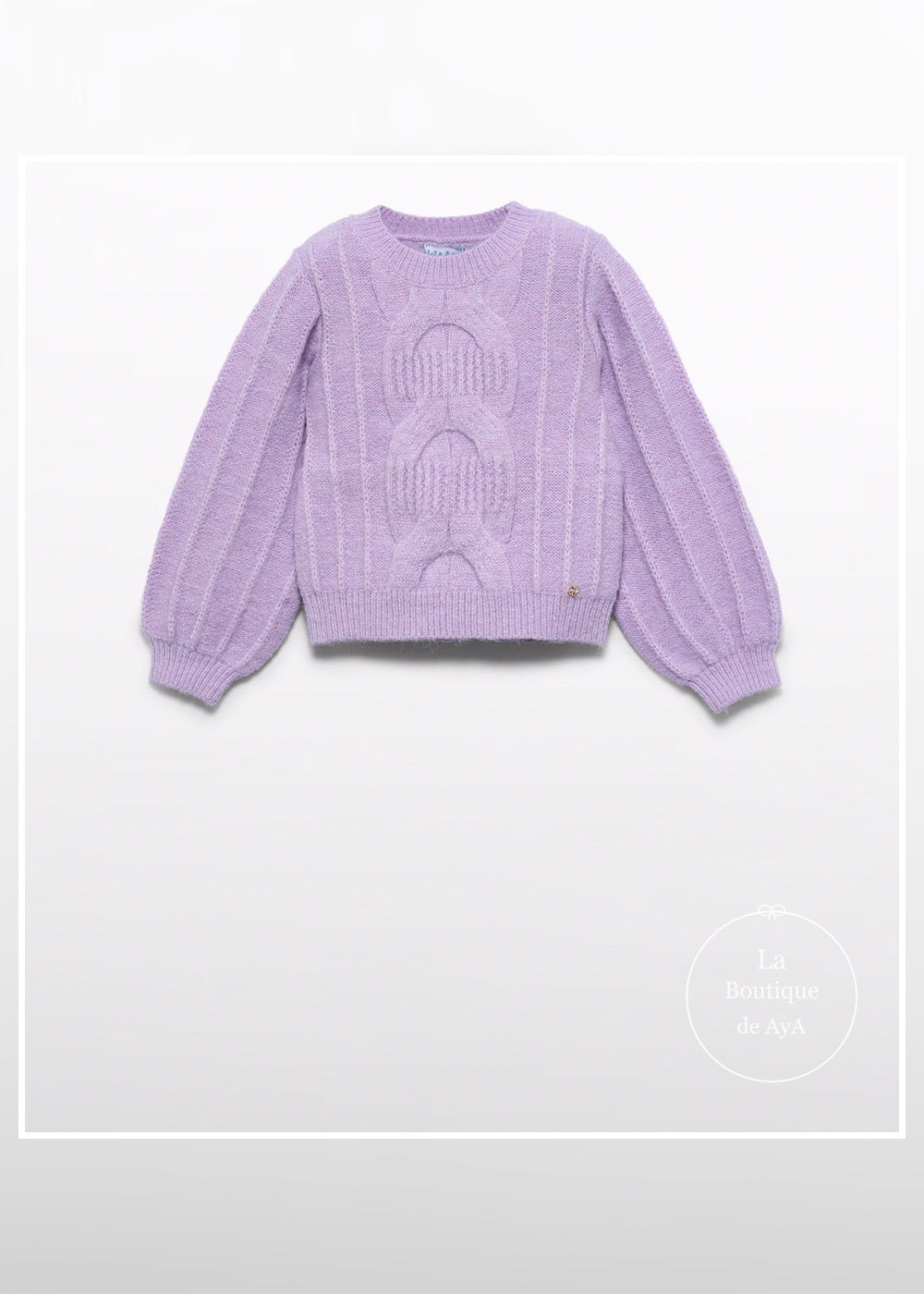 Jersey de ochos lila para niña Abel & Lula 05877 - imagen 3