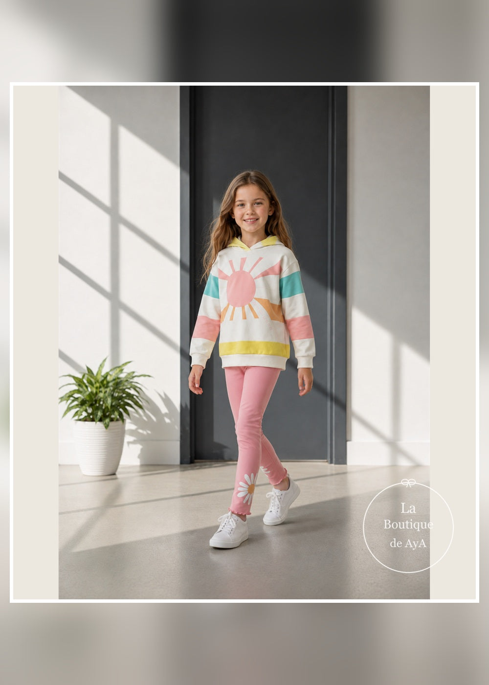 Conjunto Daisy para niña Agatha Ruiz de la Prada 8729W26 en movimiento