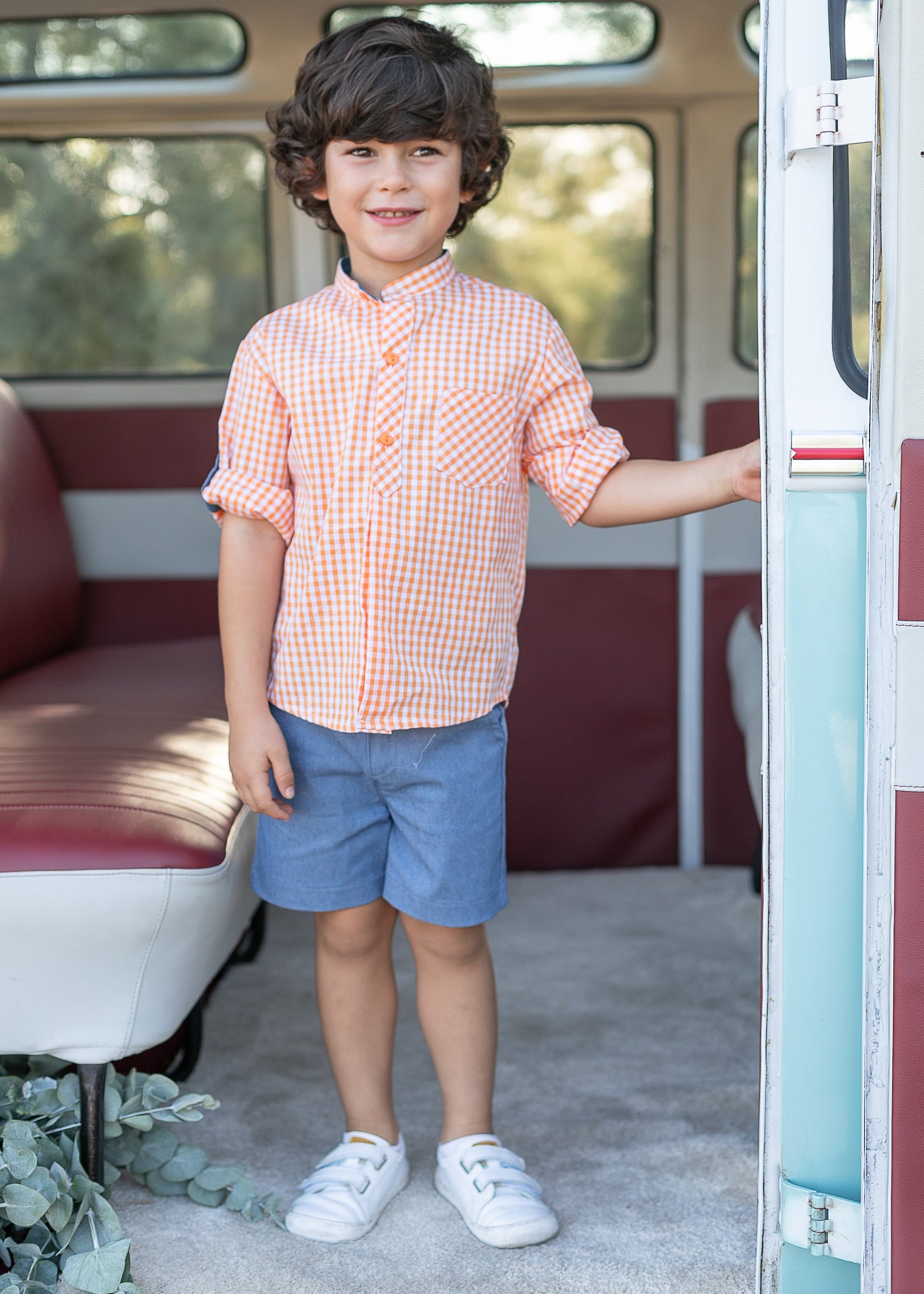 Conjunto bermuda y camisa cuadros niño coco acqua 50454 - La boutique de AyA Coco Acqua