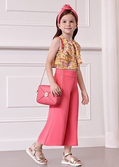 Conj. pantalon fucsia largo crepe Abel y Lula 05251 - La boutique de AyA Abel y Lula