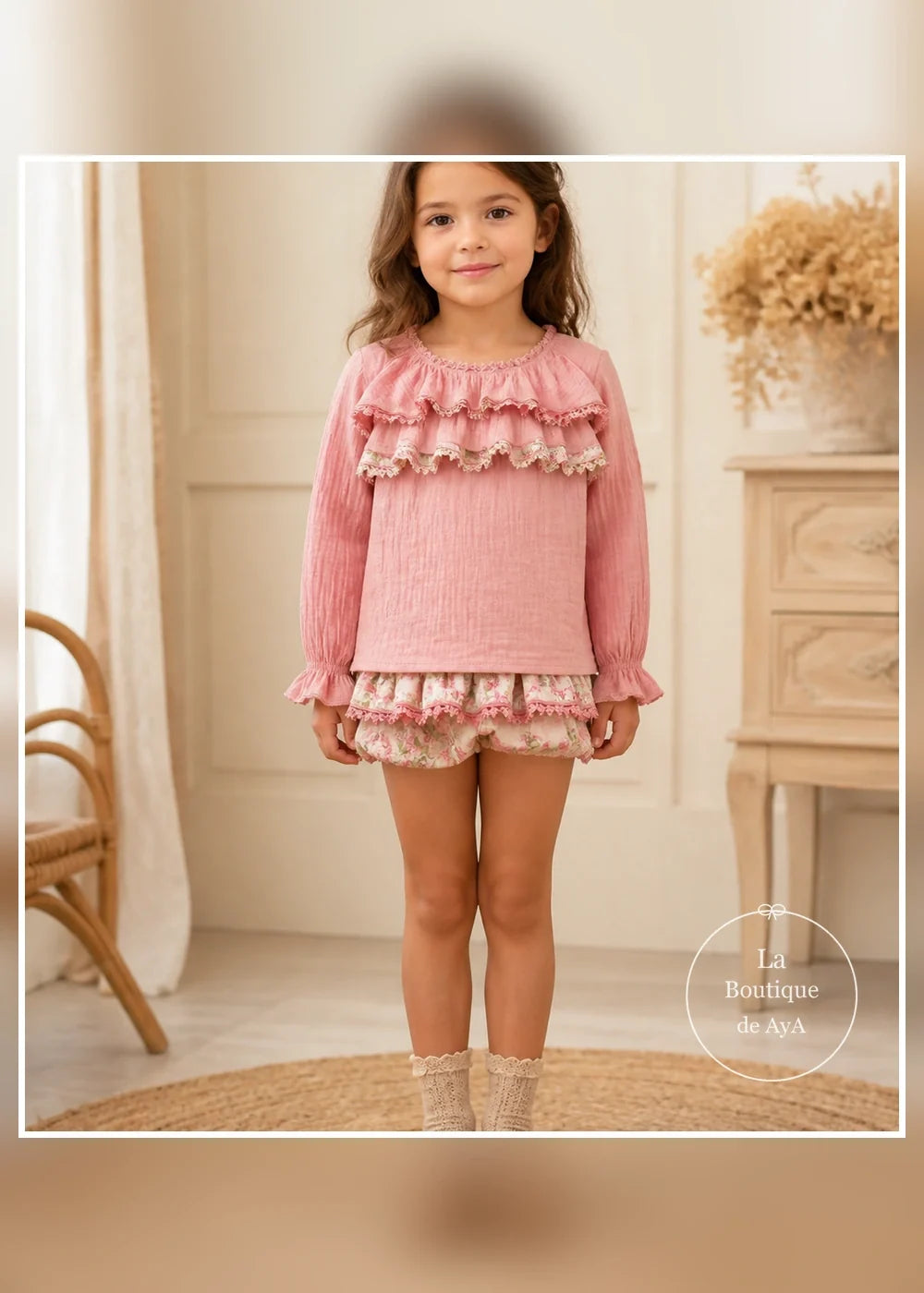 Conjunto rosa Miranda 40/0226/23 portada con modelo