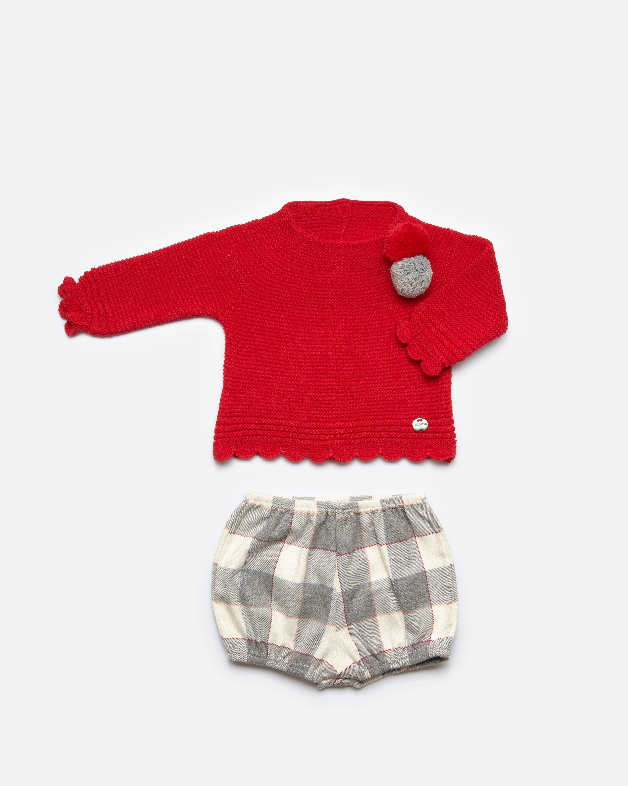 Conjunto pantalon tela cuadros Juliana j4088