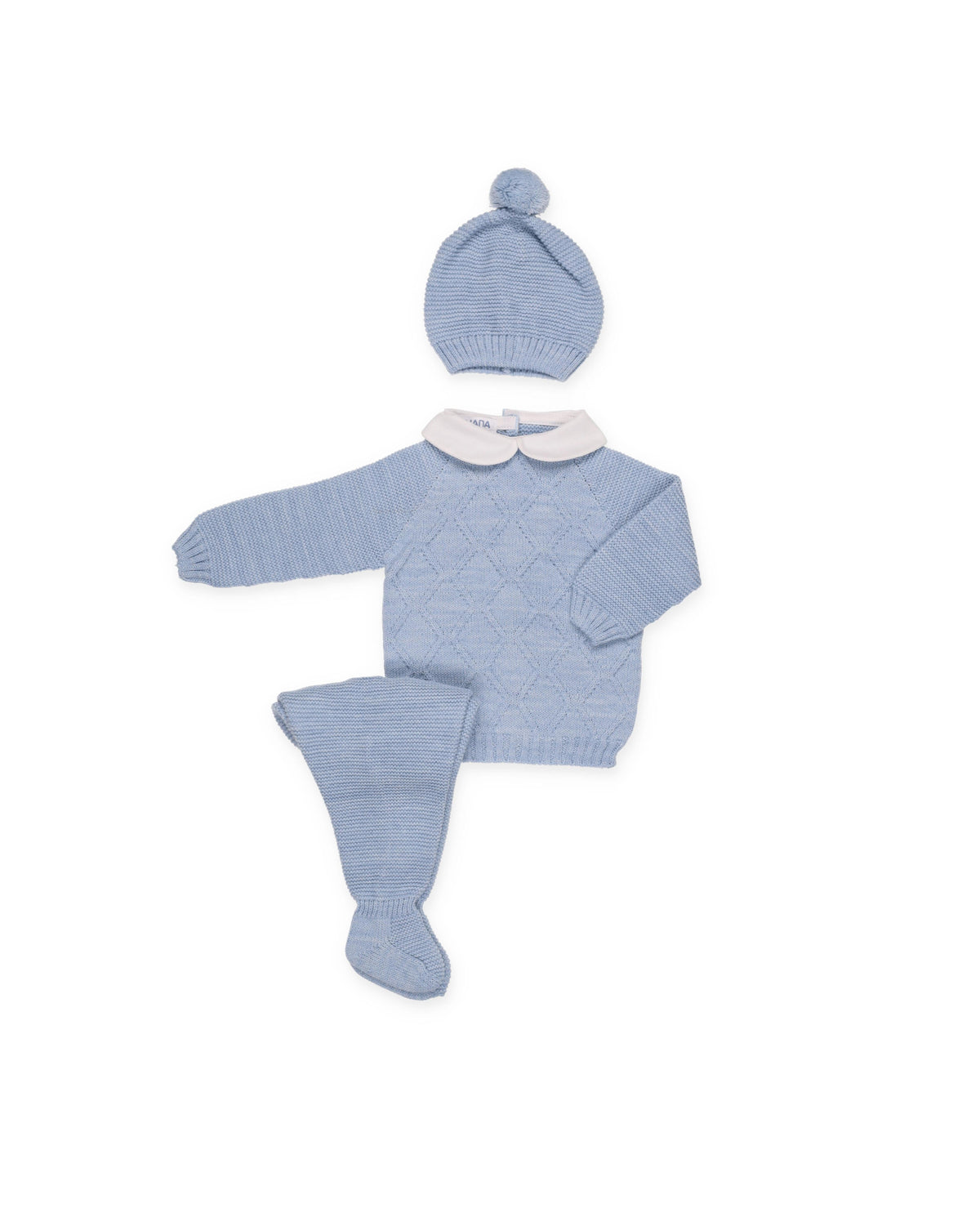 Conjunto Juliana 26552 rombos calados, detalle de punto y acabados 4