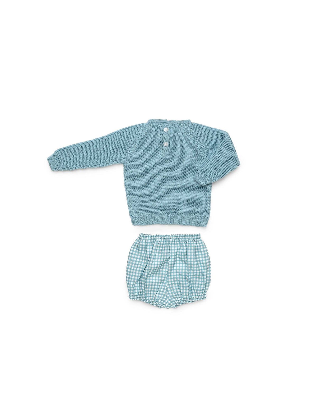 Conjunto niño Juliana pantalón vichy 26601, detalle de acabados, otoño invierno 2026/27
