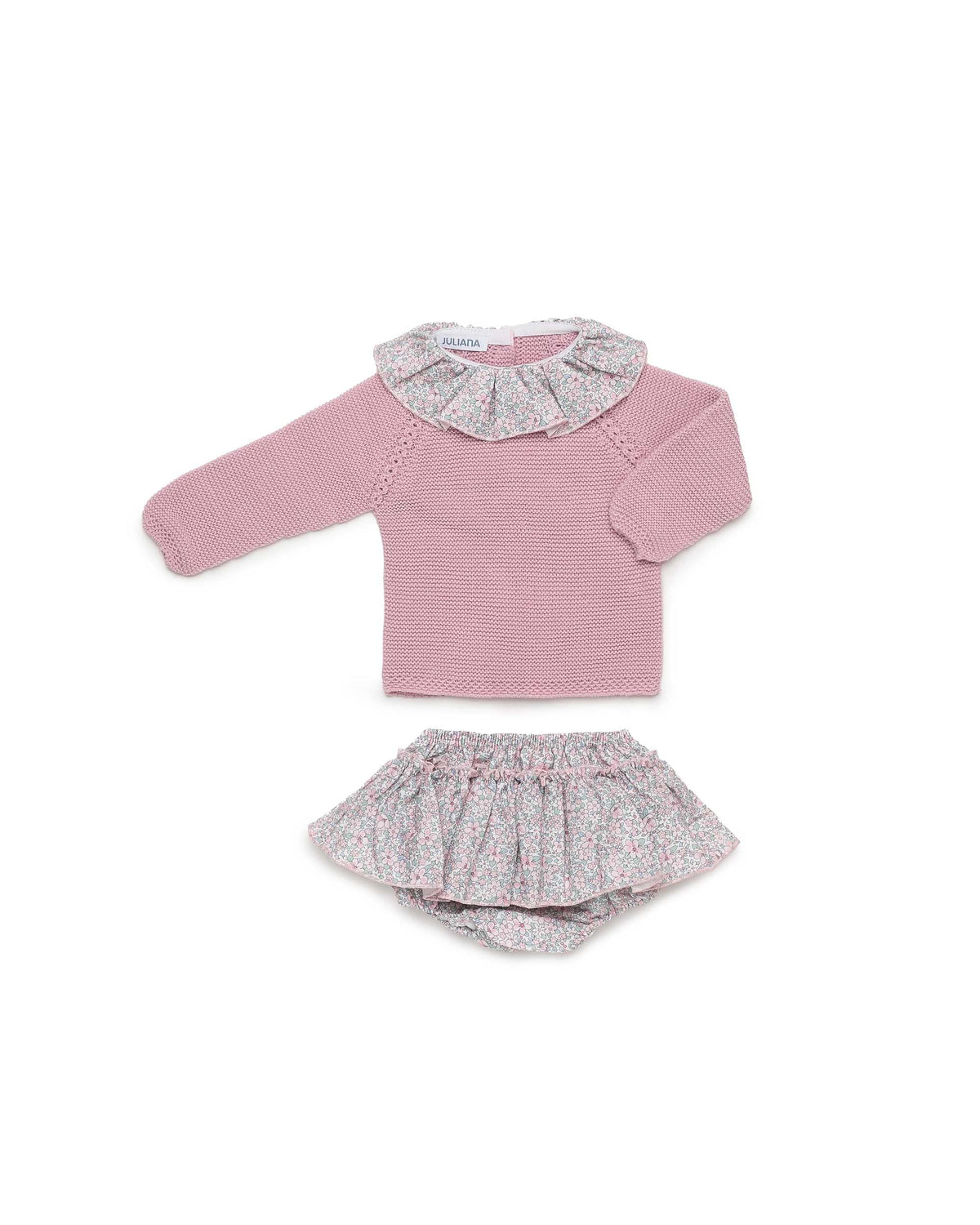 Conjunto Juliana braga de florecitas y volante 26610, fotografía oficial 2, otoño invierno 2026/27