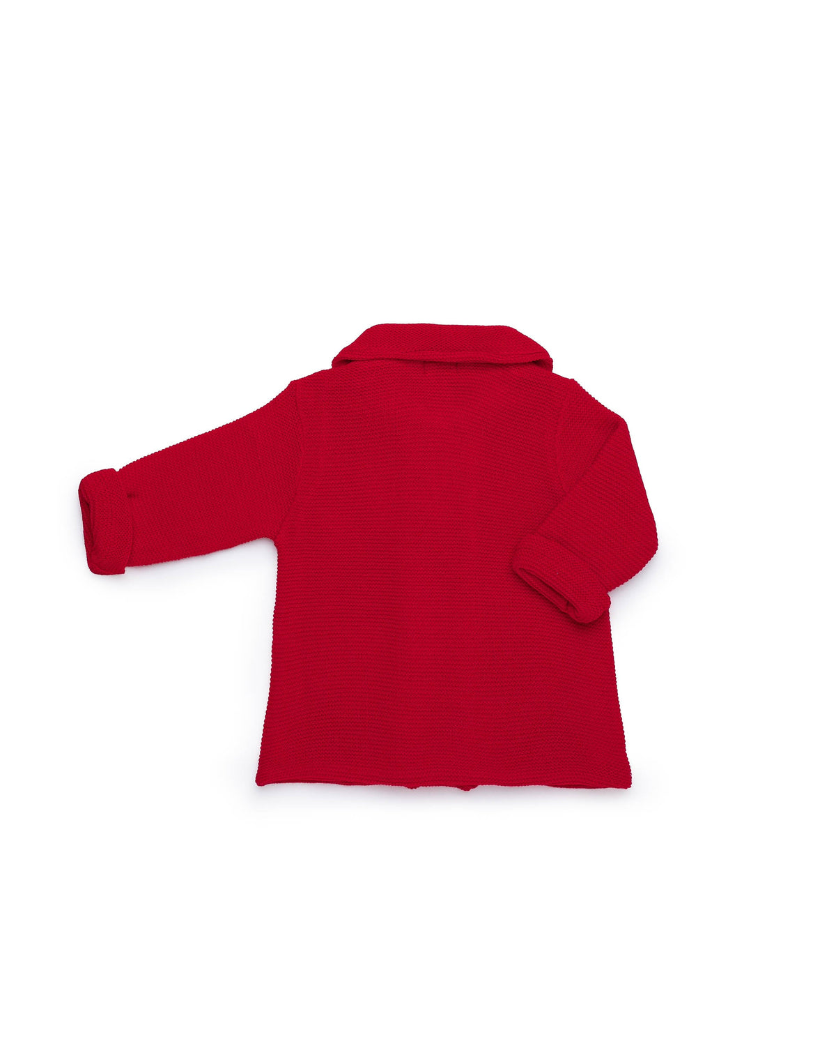 Abrigo infantil Juliana abrigo de punto con cuello 26724, detalle de acabados, otoño invierno 2026/27