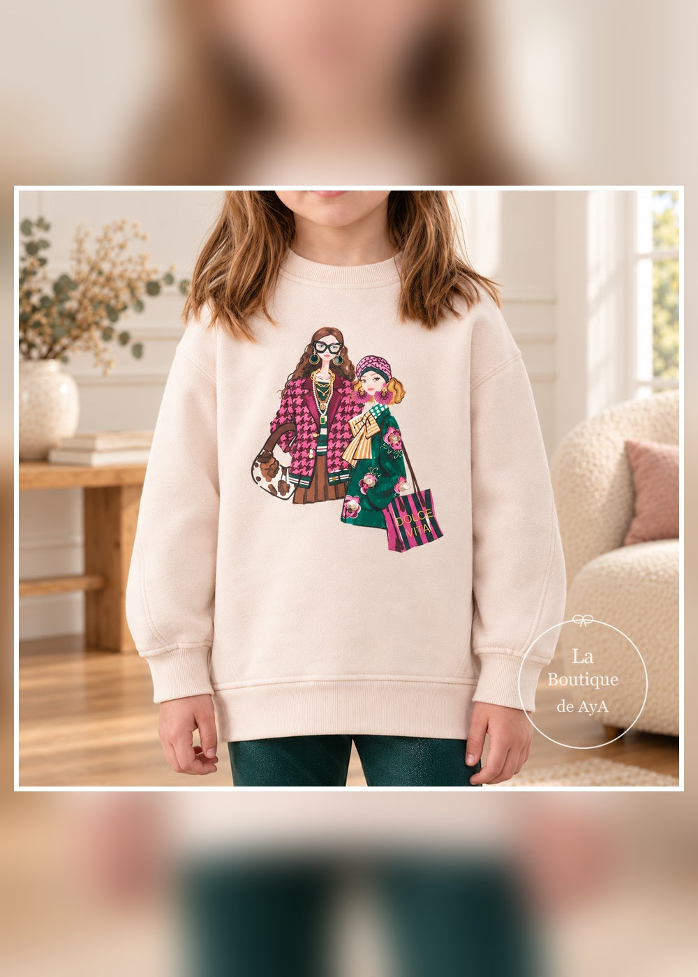 Conjunto leggings botella y sudadera niña Mayoral 04737 - Detalle de la prenda superior