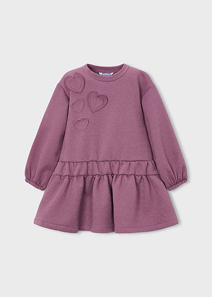 Vestido felpa 3d Violeta vigoré Mayoral para niña - imagen 4
