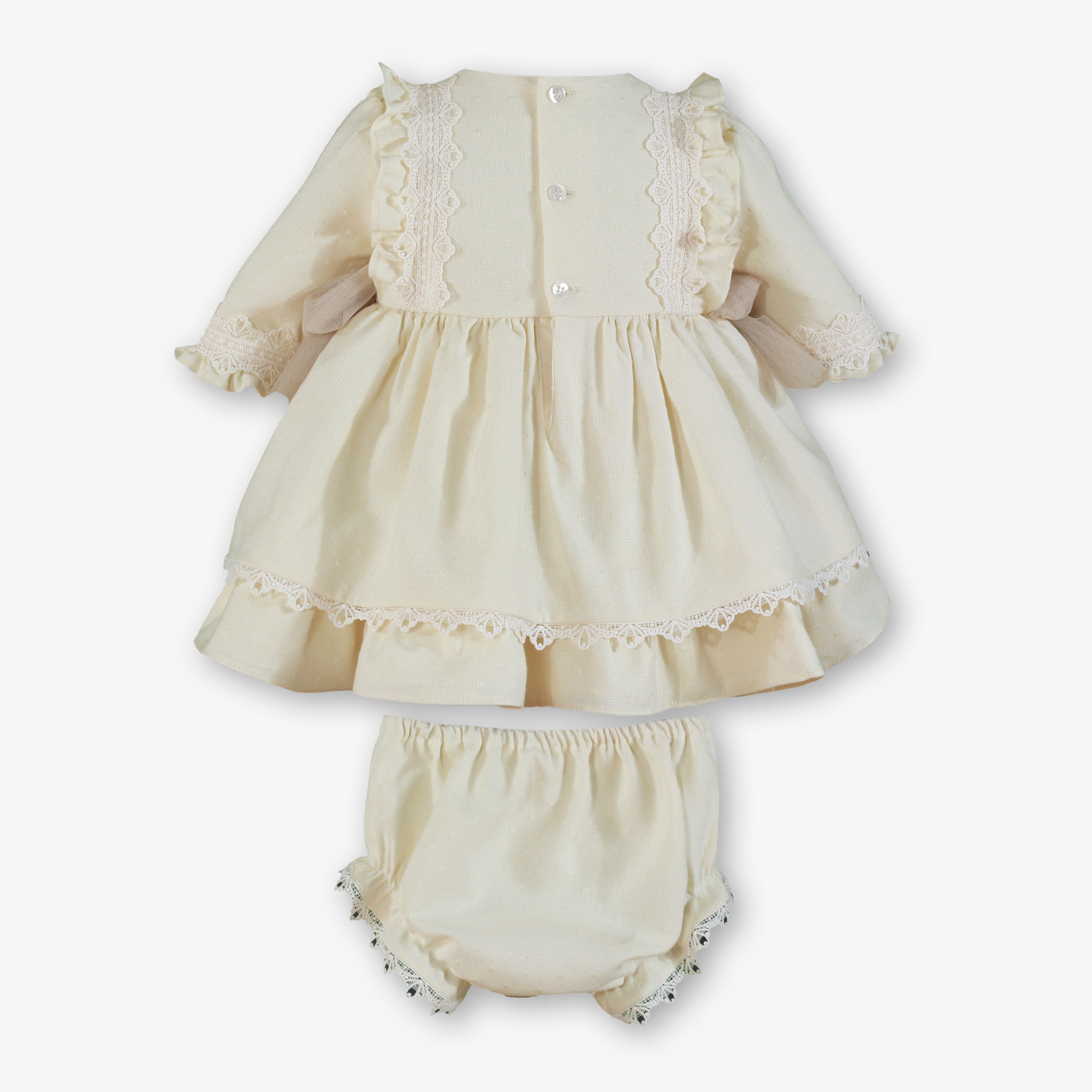 Vestido braguita bebé Miranda 120-VB - vista trasera
