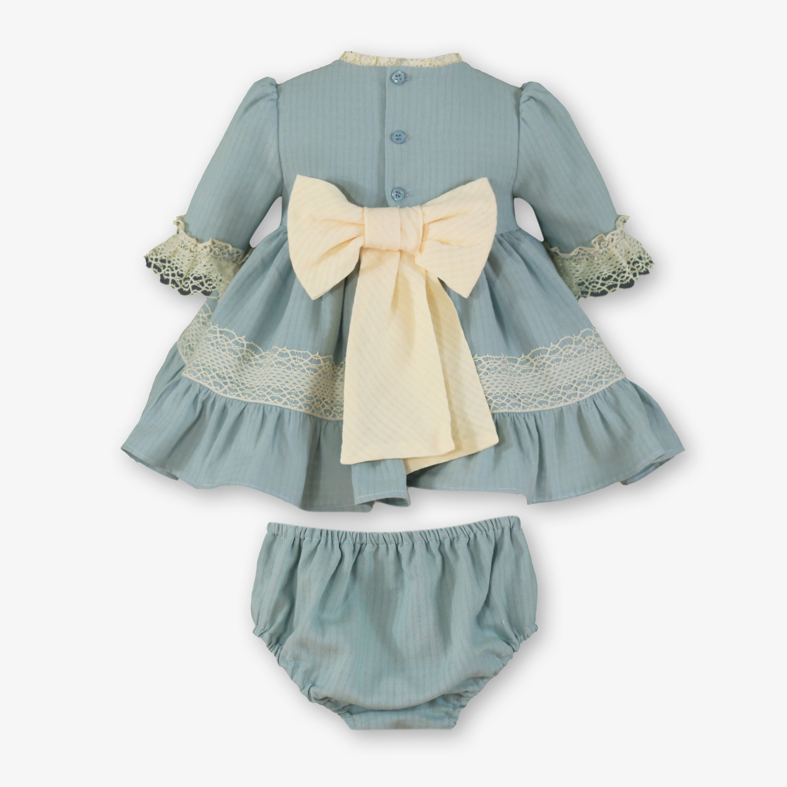 Vestido braguita bebé Miranda 123-VB - vista trasera