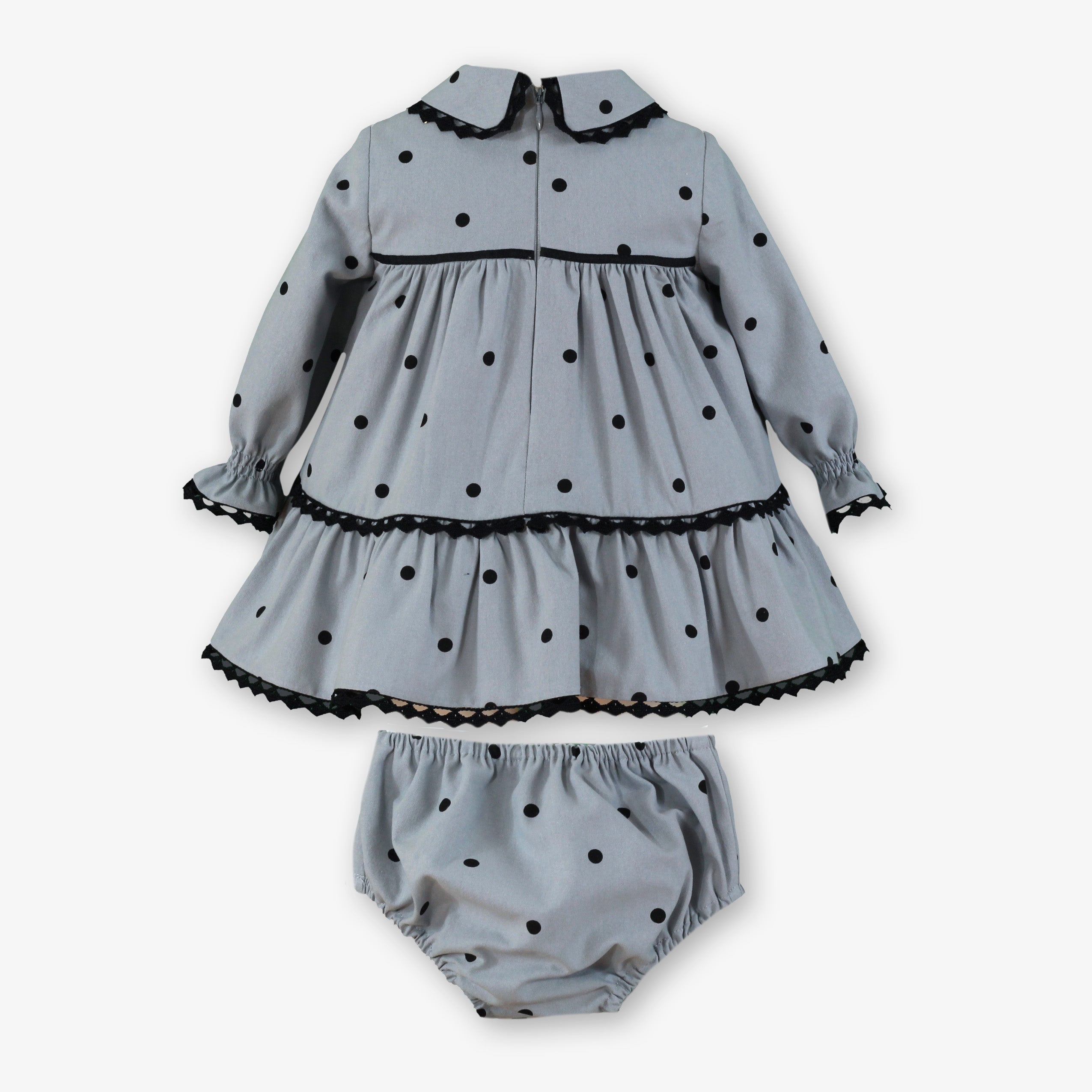 Vestido braguita bebé Miranda 124-VB - vista trasera