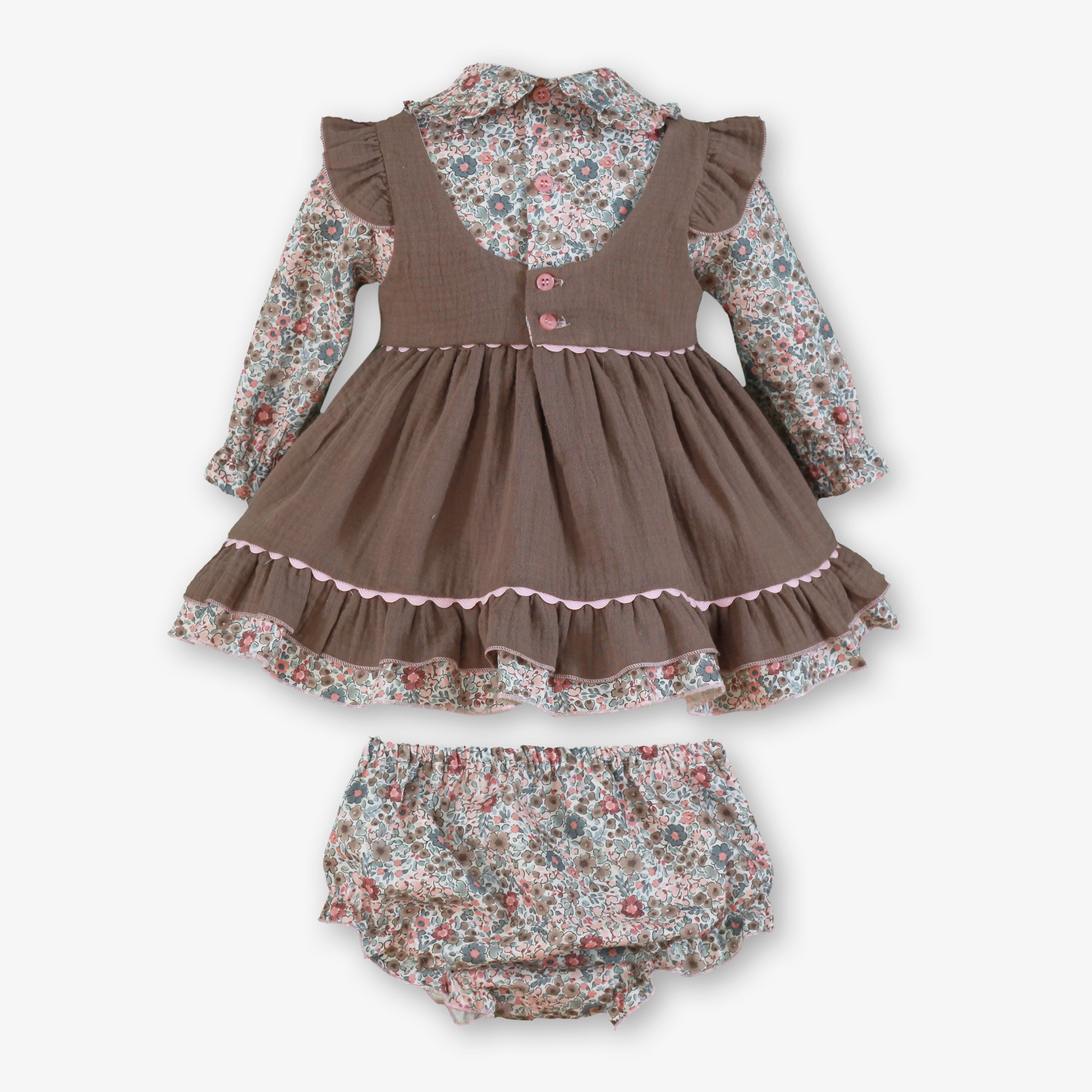 Vestido braguita bebé Miranda 138-VB - vista trasera