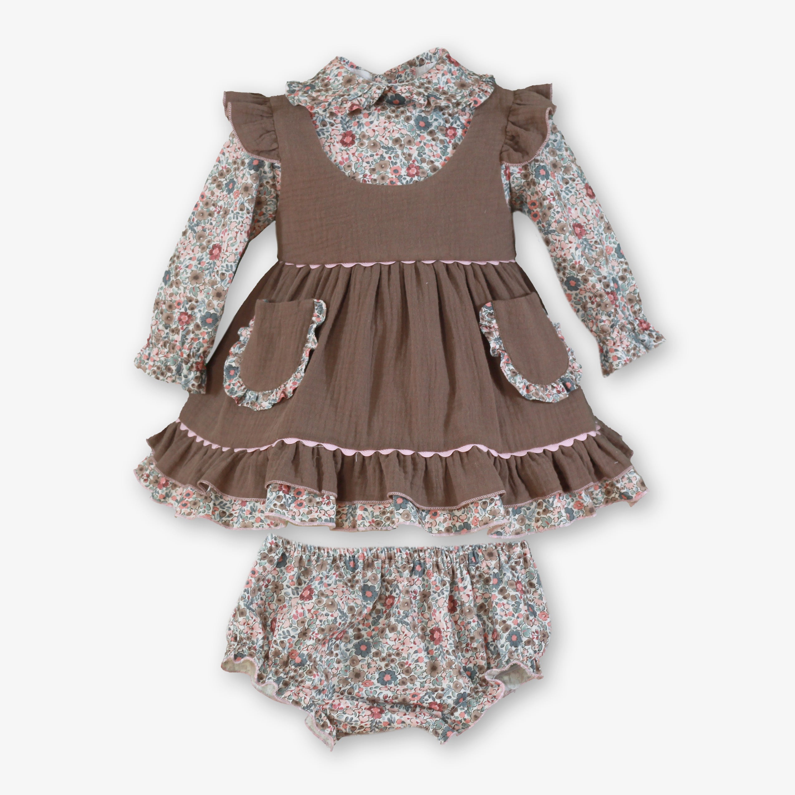 Vestido braguita bebé Miranda 138-VB - vista delantera