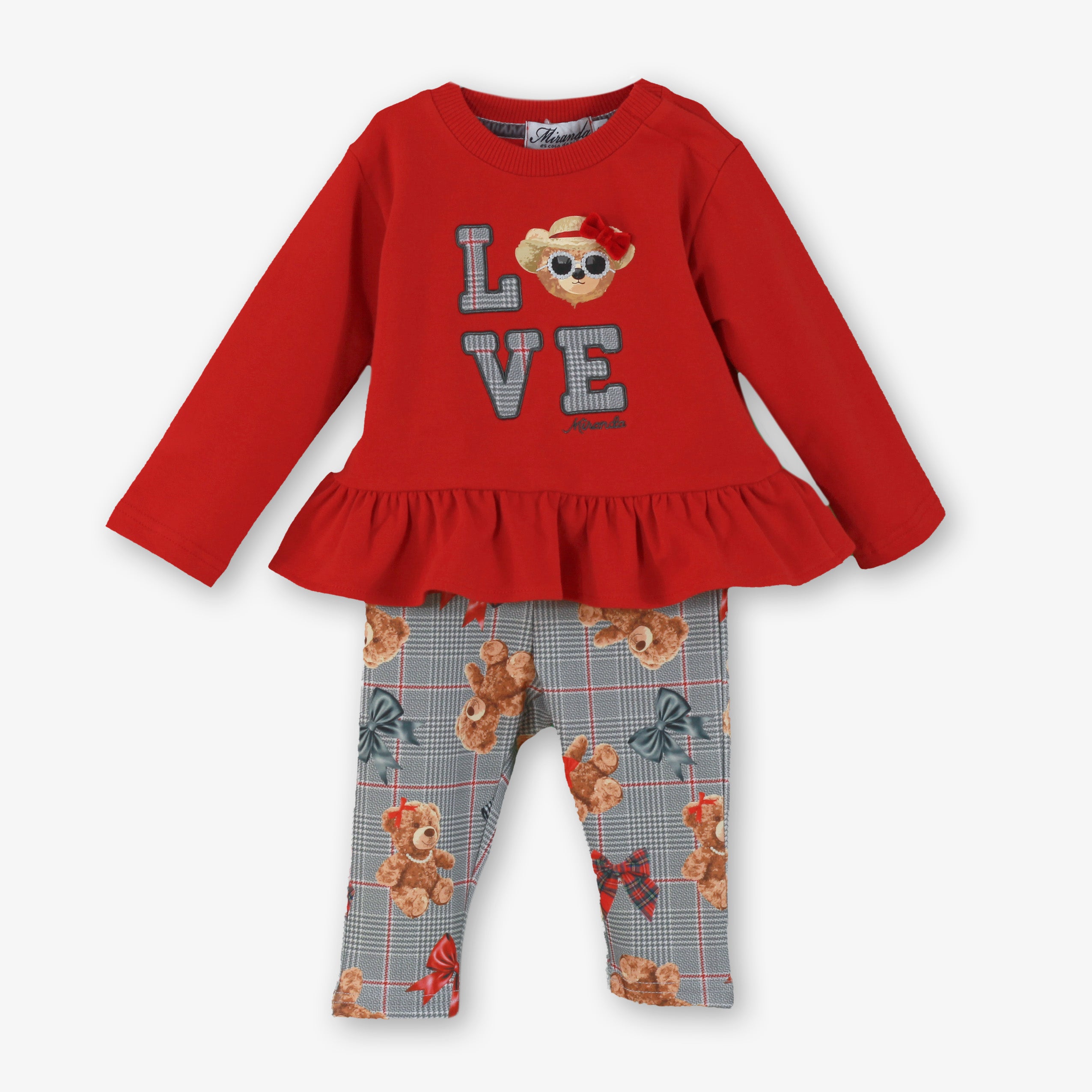 Sudadera leggins bebé niña Miranda 152-23 - vista delantera