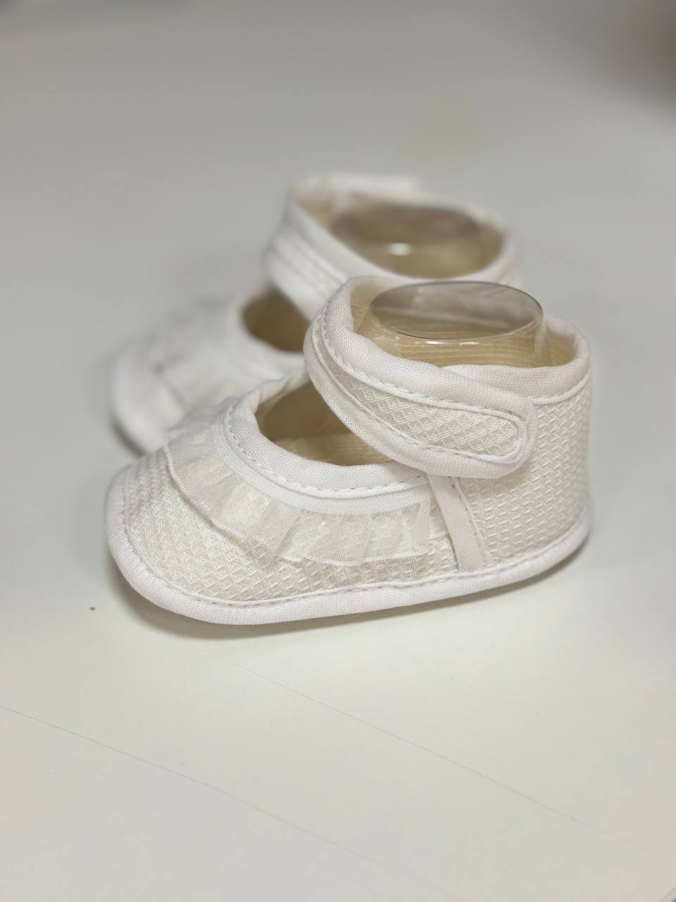 Zapatito blanco tela talla unica La Boutique de AyA 1015ZT08 - La boutique de AyA La Boutique de AyA