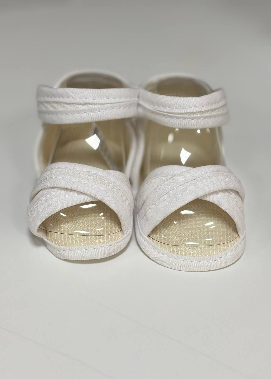 Zapatito blanco tela talla unica La Boutique de AyA 1015ZT03 - La boutique de AyA La Boutique de AyA
