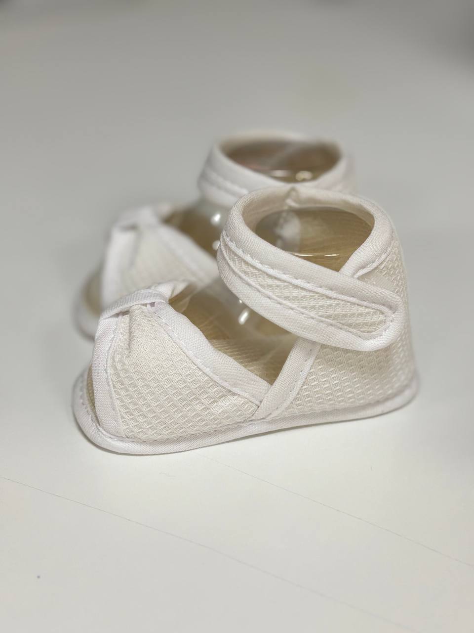 Zapatito blanco tela talla unica La Boutique de AyA 1015ZT07 - La boutique de AyA La Boutique de AyA