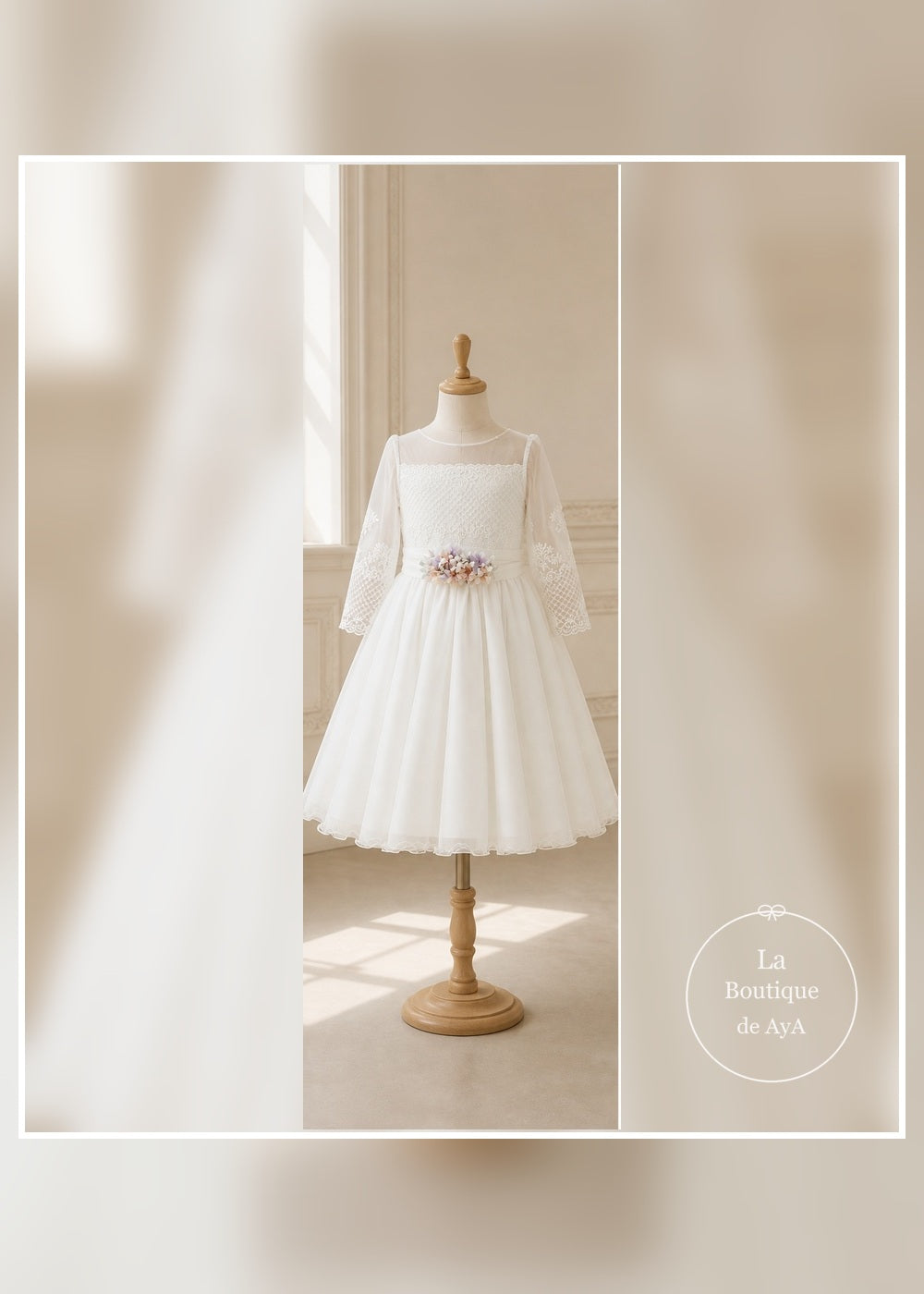 vestido comunion beatriz meninas 26033 maniqui frontal