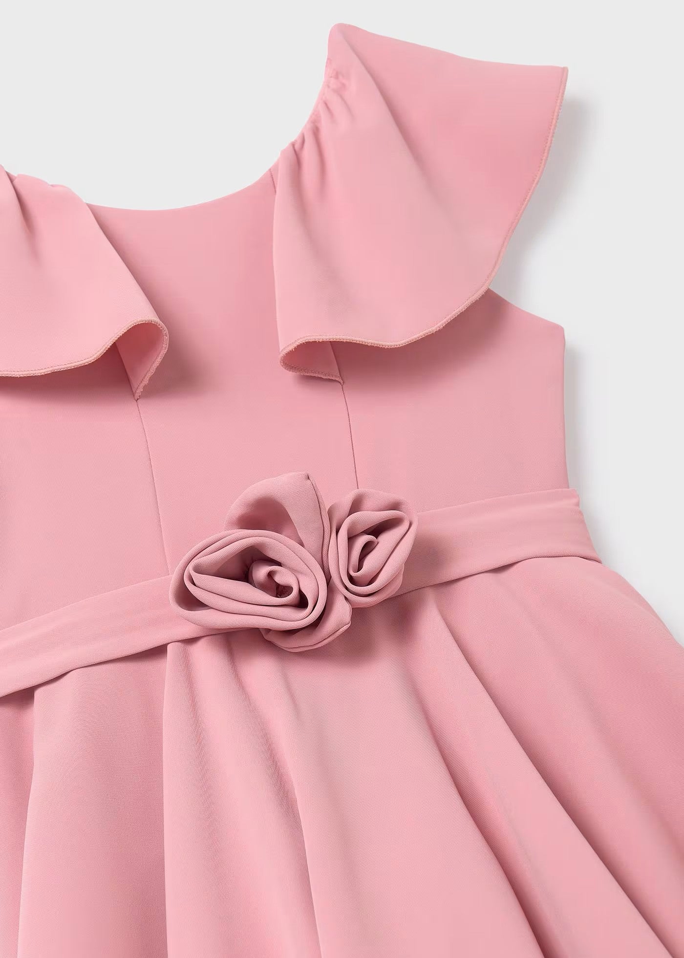 Vestido crepe fluido rosa 05085-047 Abel y Lula