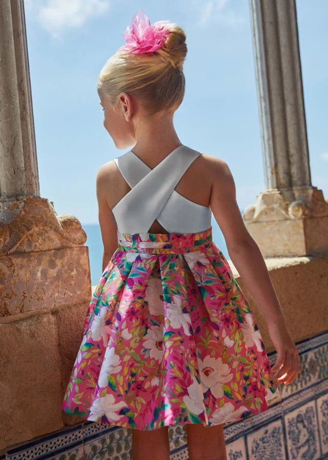 Vestido mikado combinado 05165 Abel y Lula - La boutique de AyA Abel y Lula