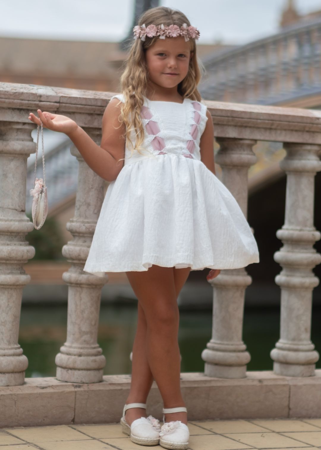 Vestido niña Ceremonia rosa Nekenia 2521813