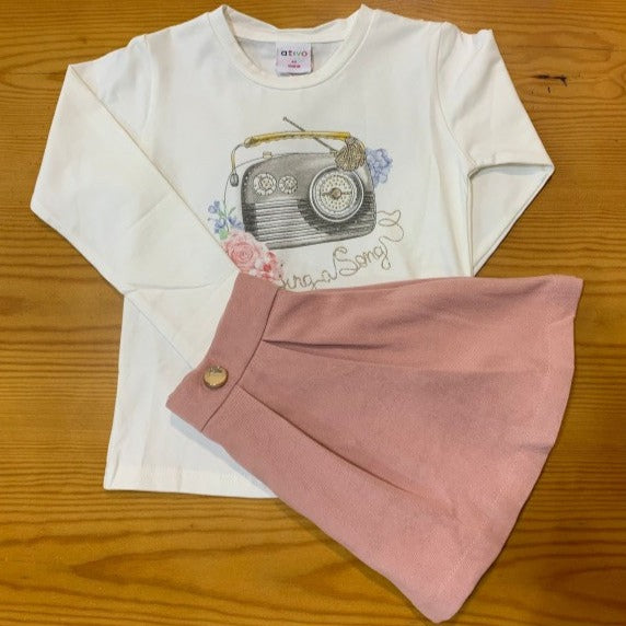 CONJUNTO FALDA Y CAMISETA ATIVO ND1253 - La boutique de AyA