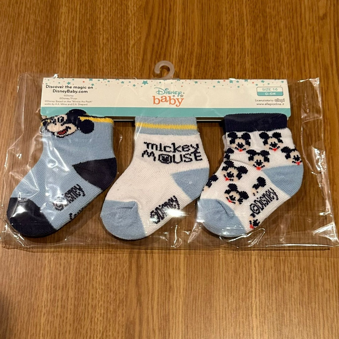 Pack de 3 pares de Calcetines Disney Mickey Mouse niña W22024 - La boutique de AyA Disney