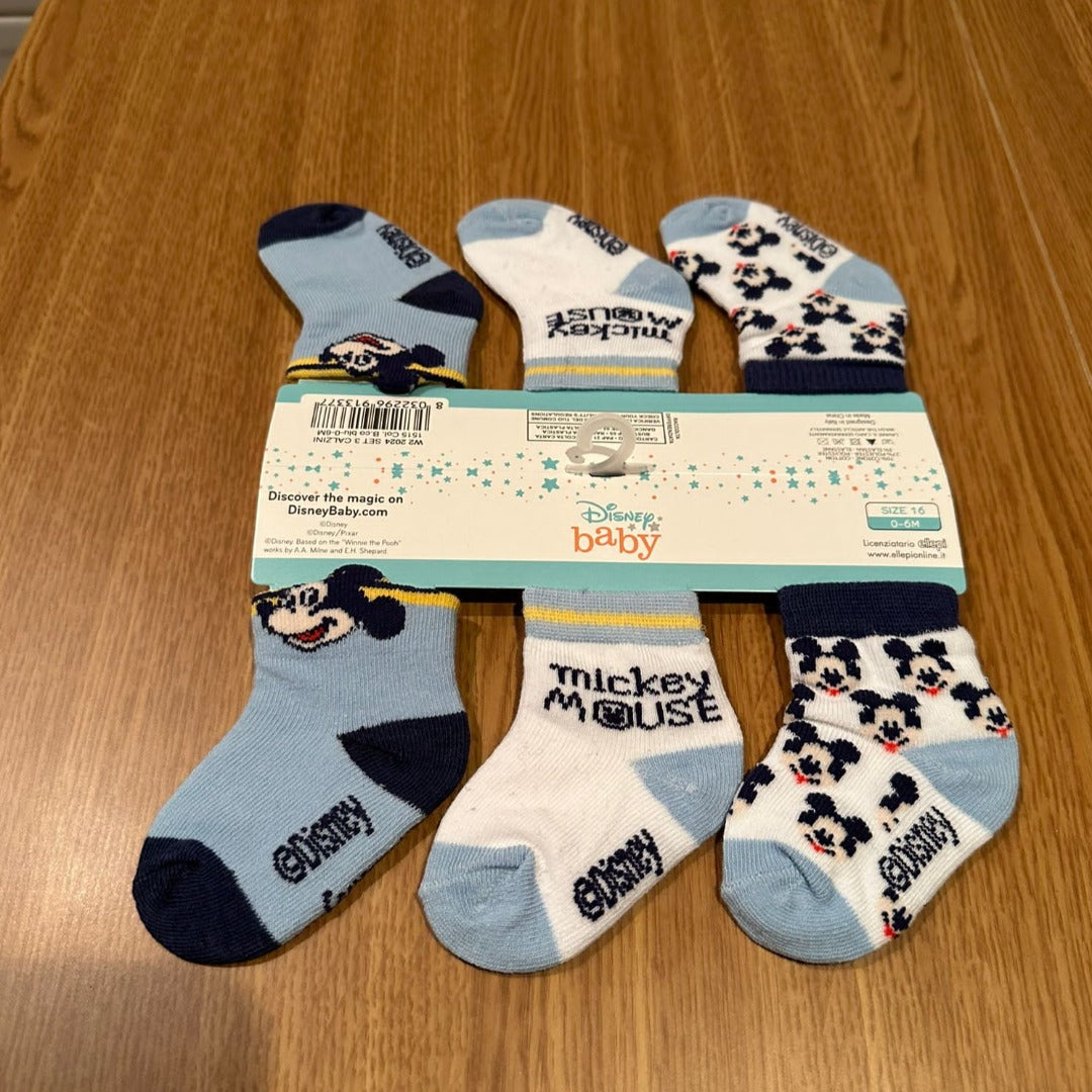 Pack de 3 pares de Calcetines Disney Mickey Mouse niña W22024 - La boutique de AyA Disney