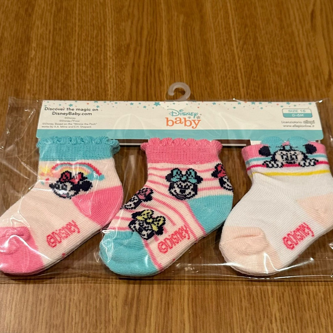 Pack de 3 pares de Calcetines Disney Minnie Mouse niña W22023 - La boutique de AyA Disney