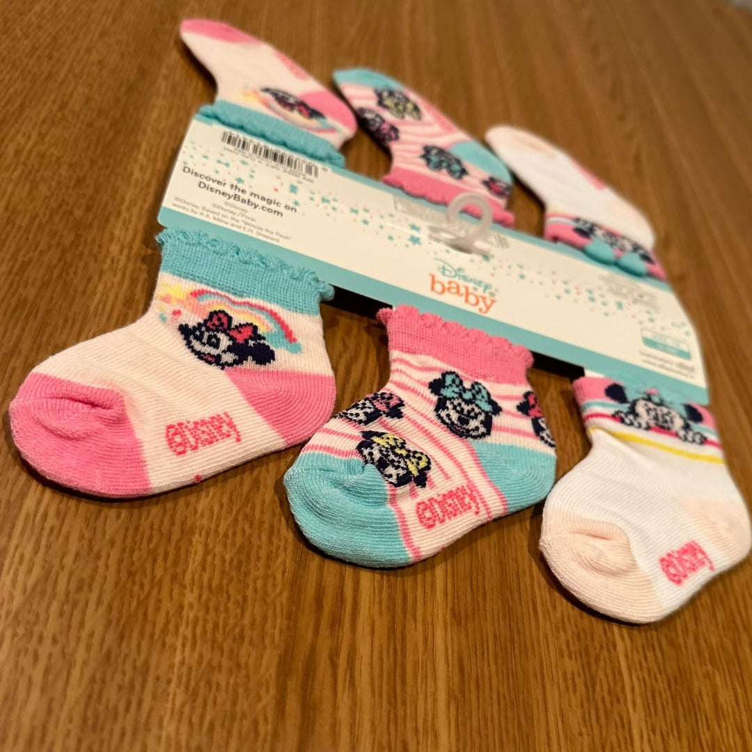 Pack de 3 pares de Calcetines Disney Minnie Mouse niña W22023 - La boutique de AyA Disney