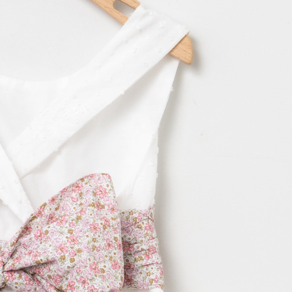 Conjunto de niña en blanco natural para ceremonias de coco acqua 60119 - La boutique de AyA Coco Acqua