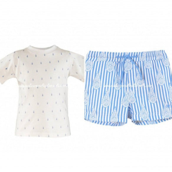 CONJUNTO BAÑO NIÑO AZUL MIRANDA 0414 - La boutique de AyA Miranda