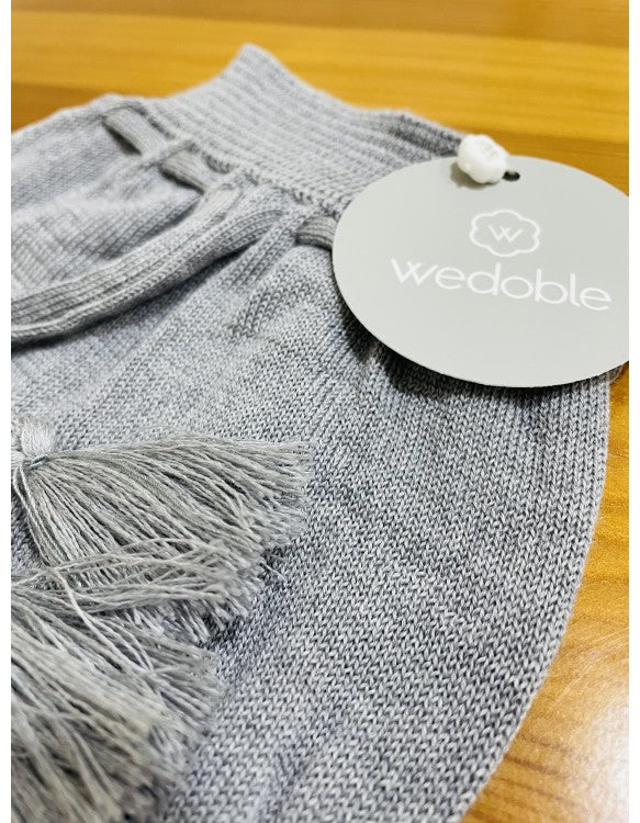 Cubre pañal borlas gris - La boutique de AyA Wedoble