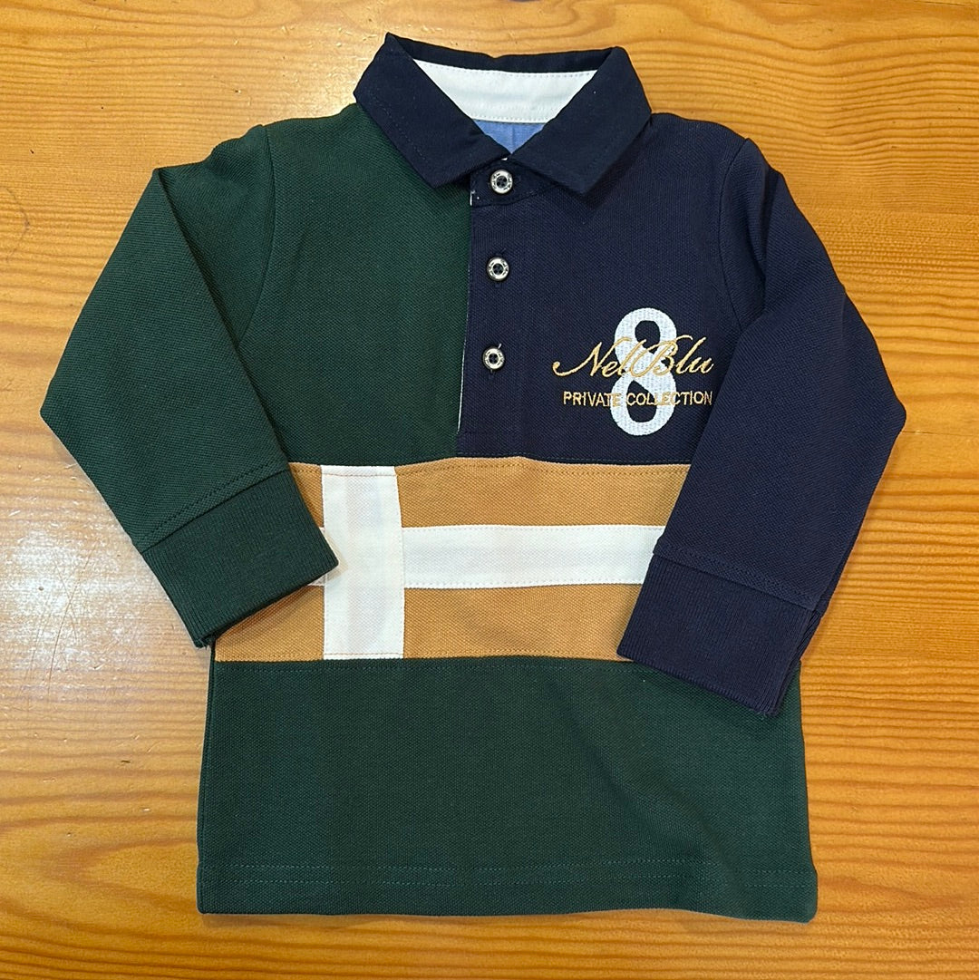 Polo bebe niño verde NelBlue 1106 - La boutique de AyA NEL-BLU