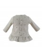 VESTIDO BEBE GRIS CON ESTRELLITAS MIRANDA 0060 - La boutique de AyA