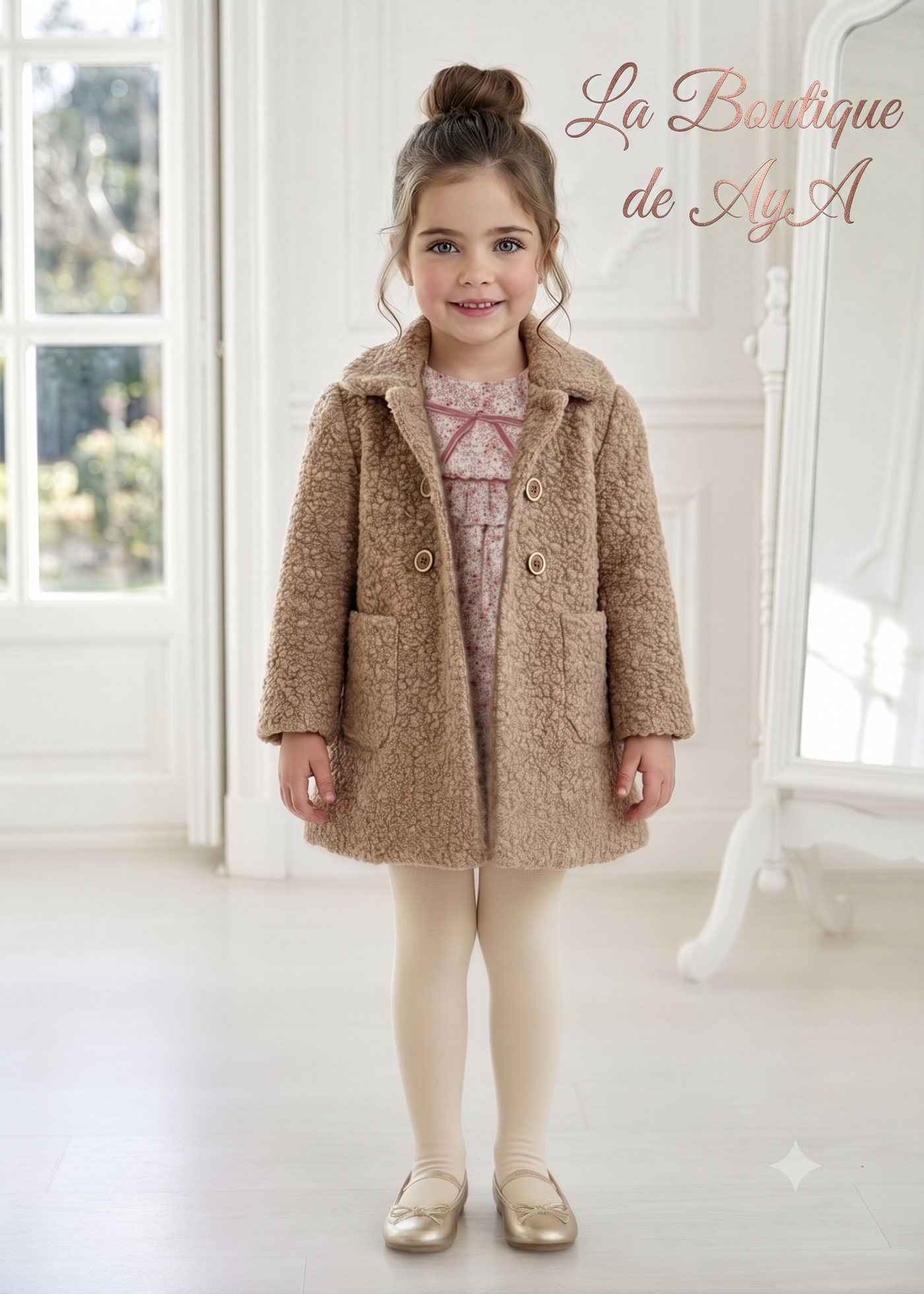 Abrigo de paño y trenca infantil de invierno para niño y niña - La Boutique de AyA
