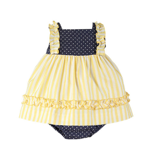 Vestido y braguita bebe niña Miranda 0039