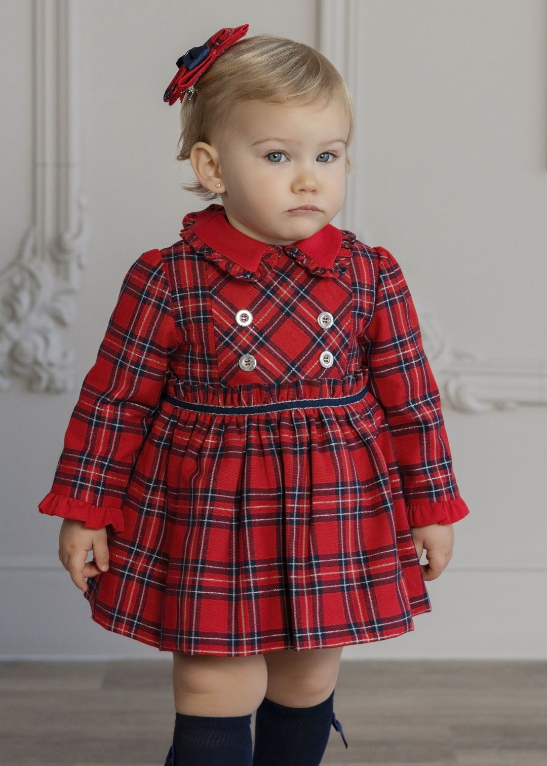Vestido infantil niña rojo Miranda 0132