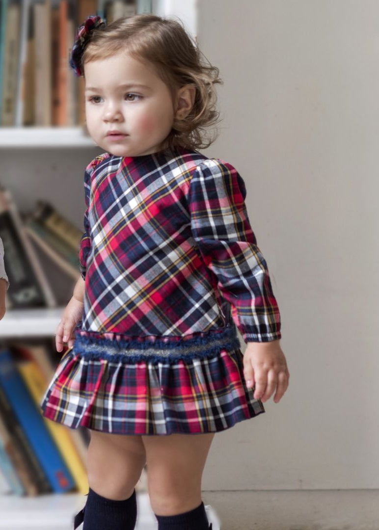Vestido con braguita bebe navidad Miranda 0150 - La boutique de AyA