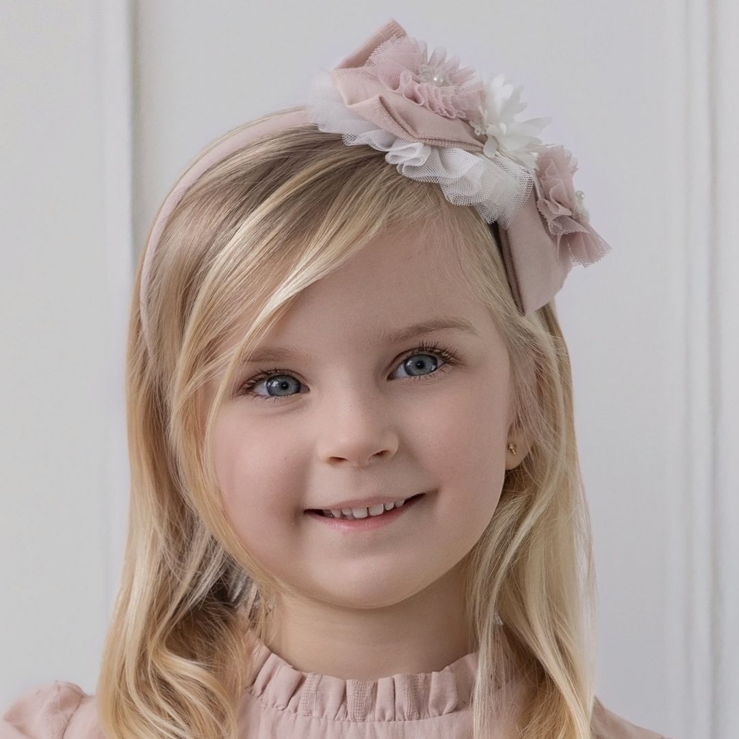 Diadema infantil rosa palo Miranda 0224