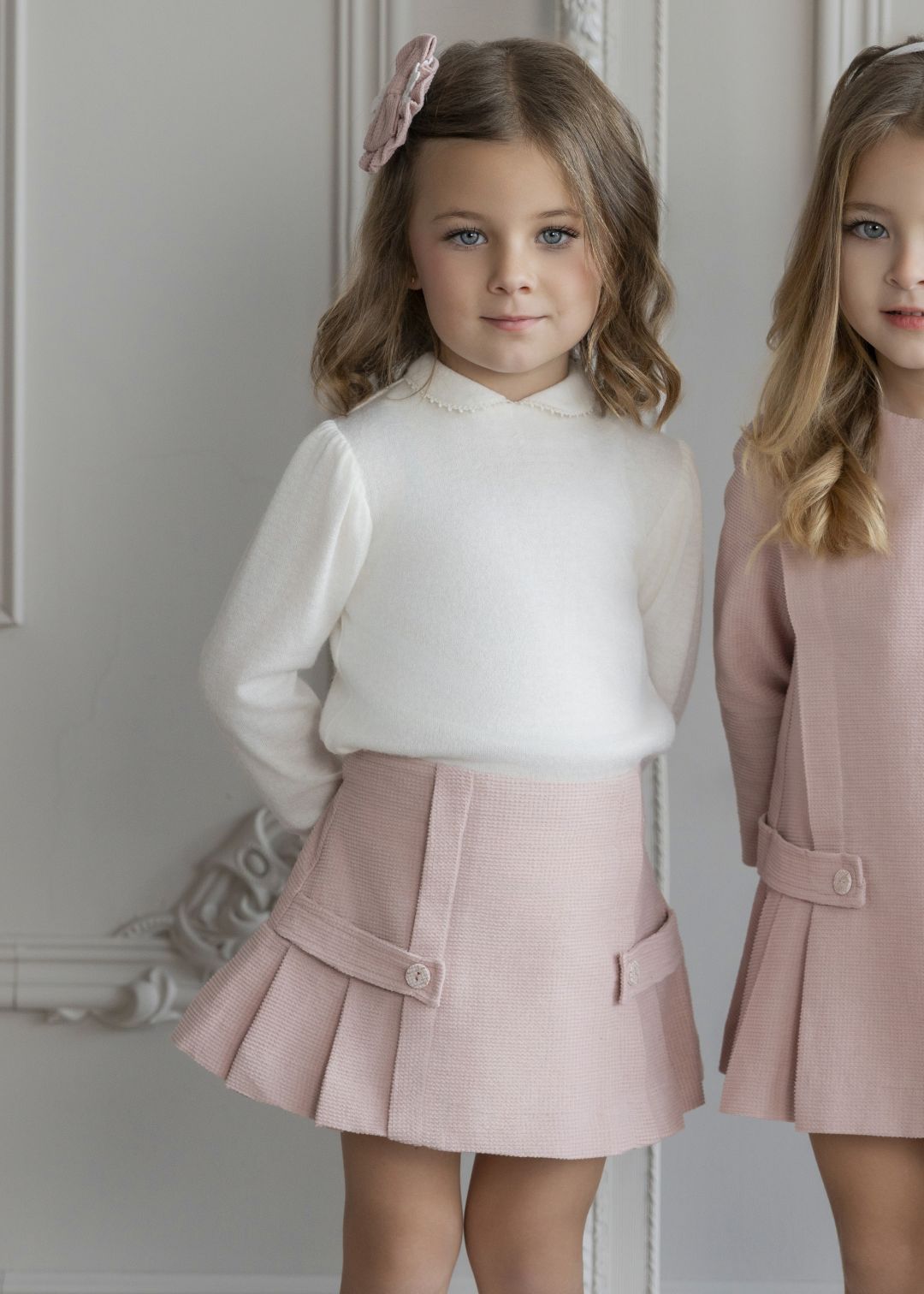 Conjunto falda infantil niña rosa palo Miranda 0225