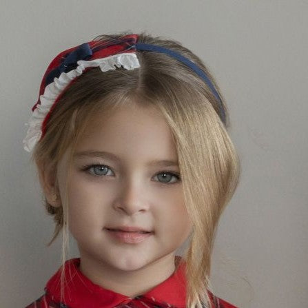 Diadema infantil niña rojo 0232