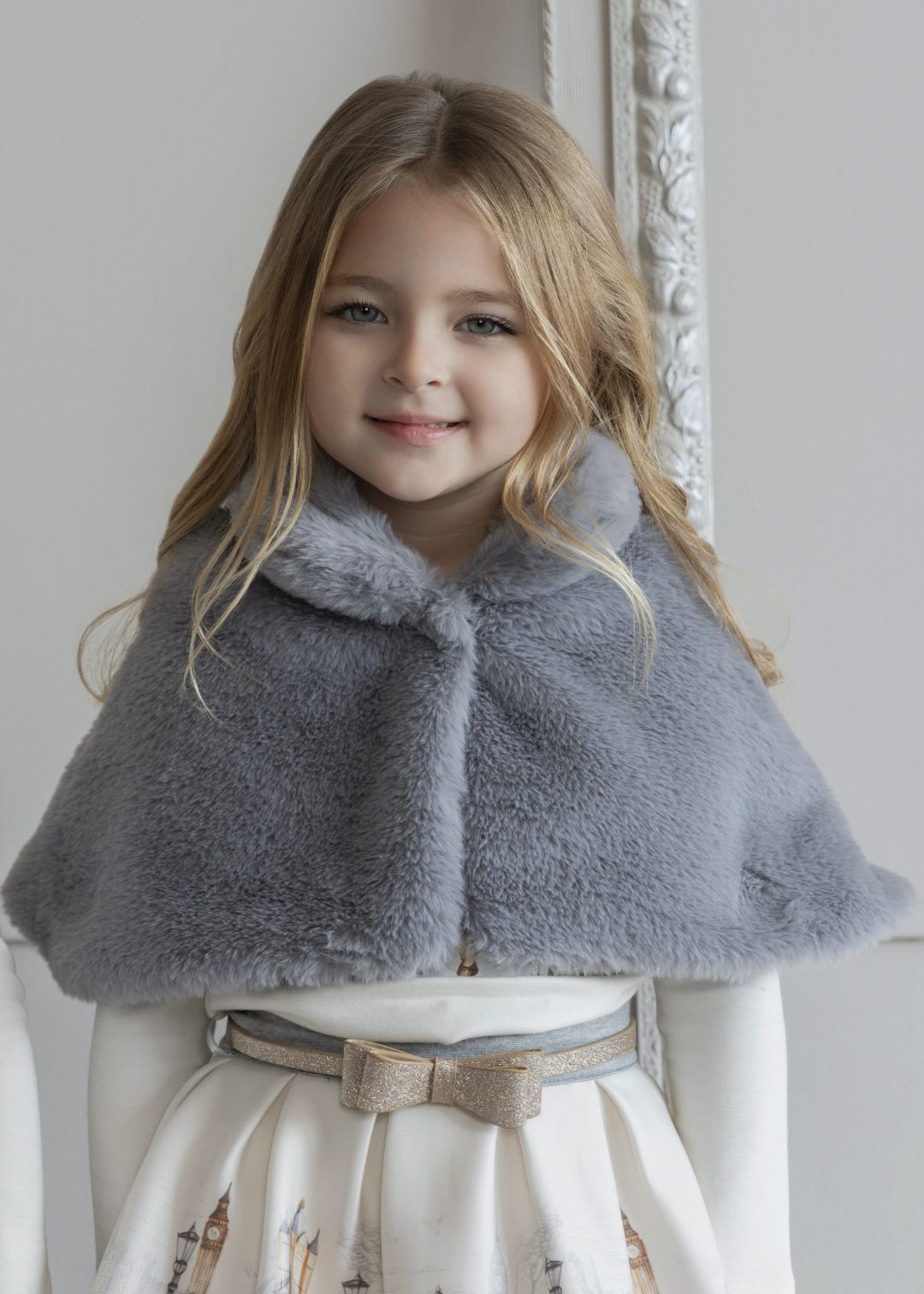 Capa infantil niña gris Miranda 0236
