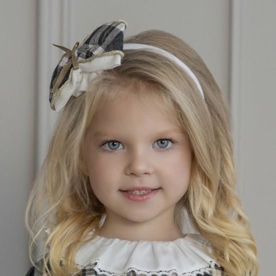 Diadema infantil niña gris oscuro 0244