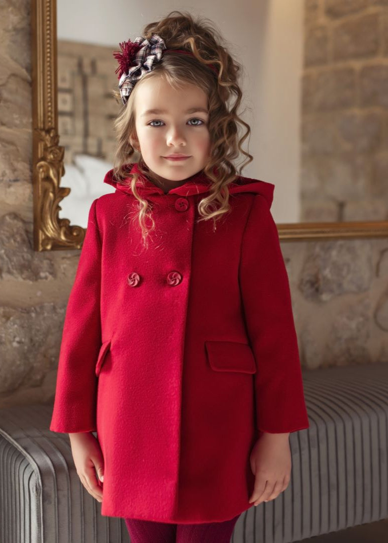 Abrigo niña Miranda Rojo 0265 - La boutique de AyA
