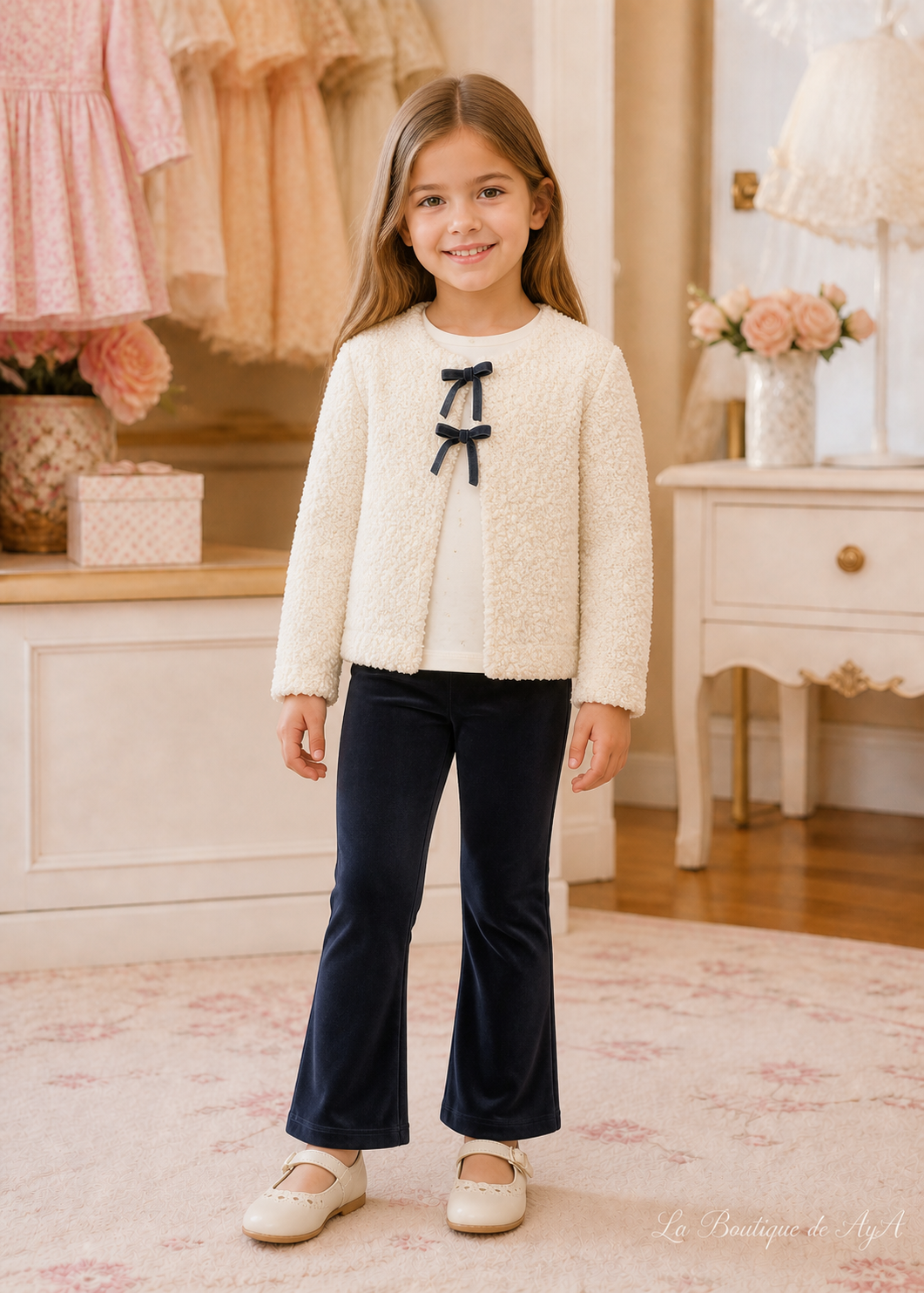 Conj. leggings chaqueta Marino Mayoral para niña 04740-011 - foto con modelo