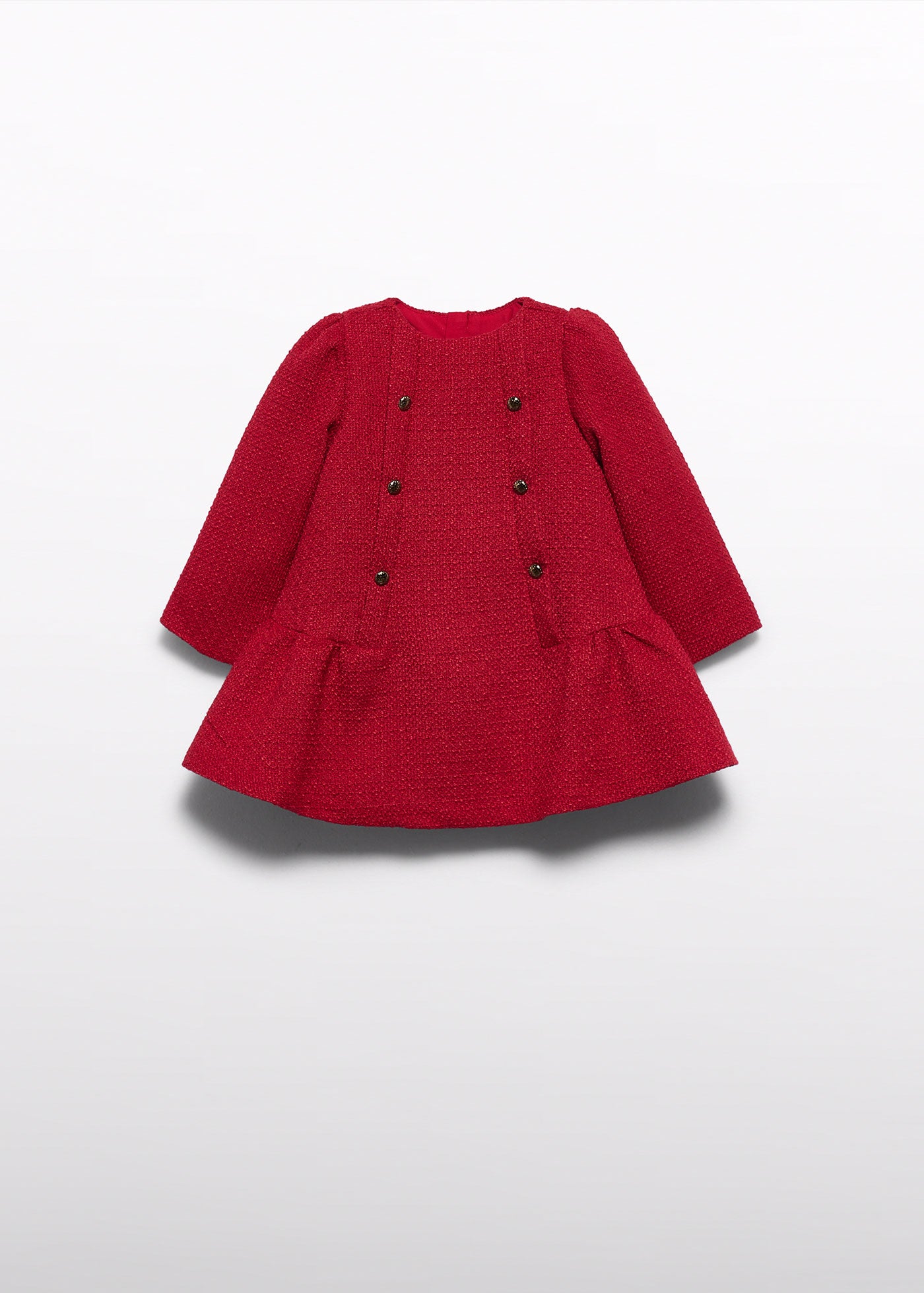 Vestido tweed rojo para bebé niña Abel & Lula 05506 - imagen 2