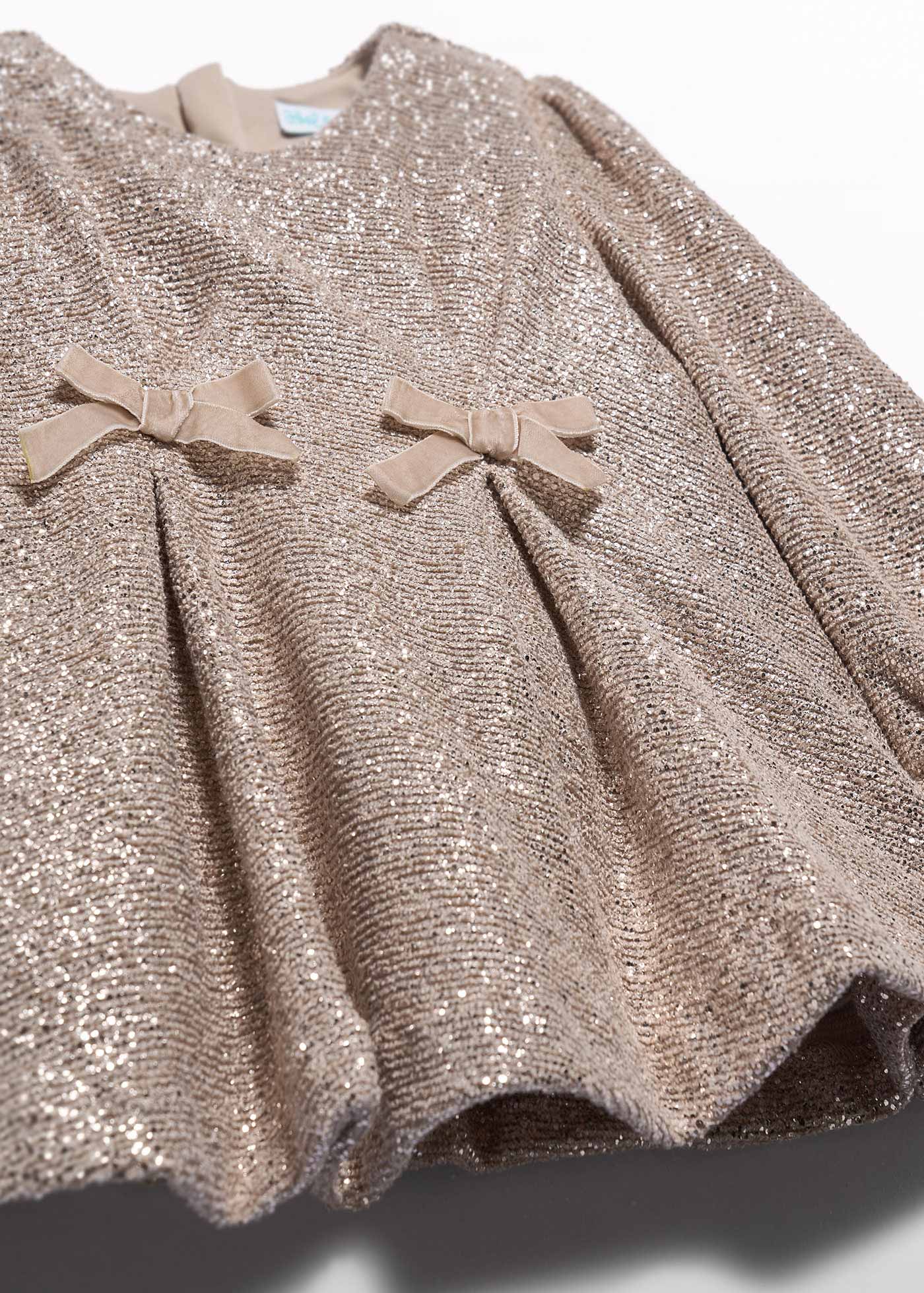 Vestido lazos champán para bebé niña Abel & Lula 05510 - imagen 4