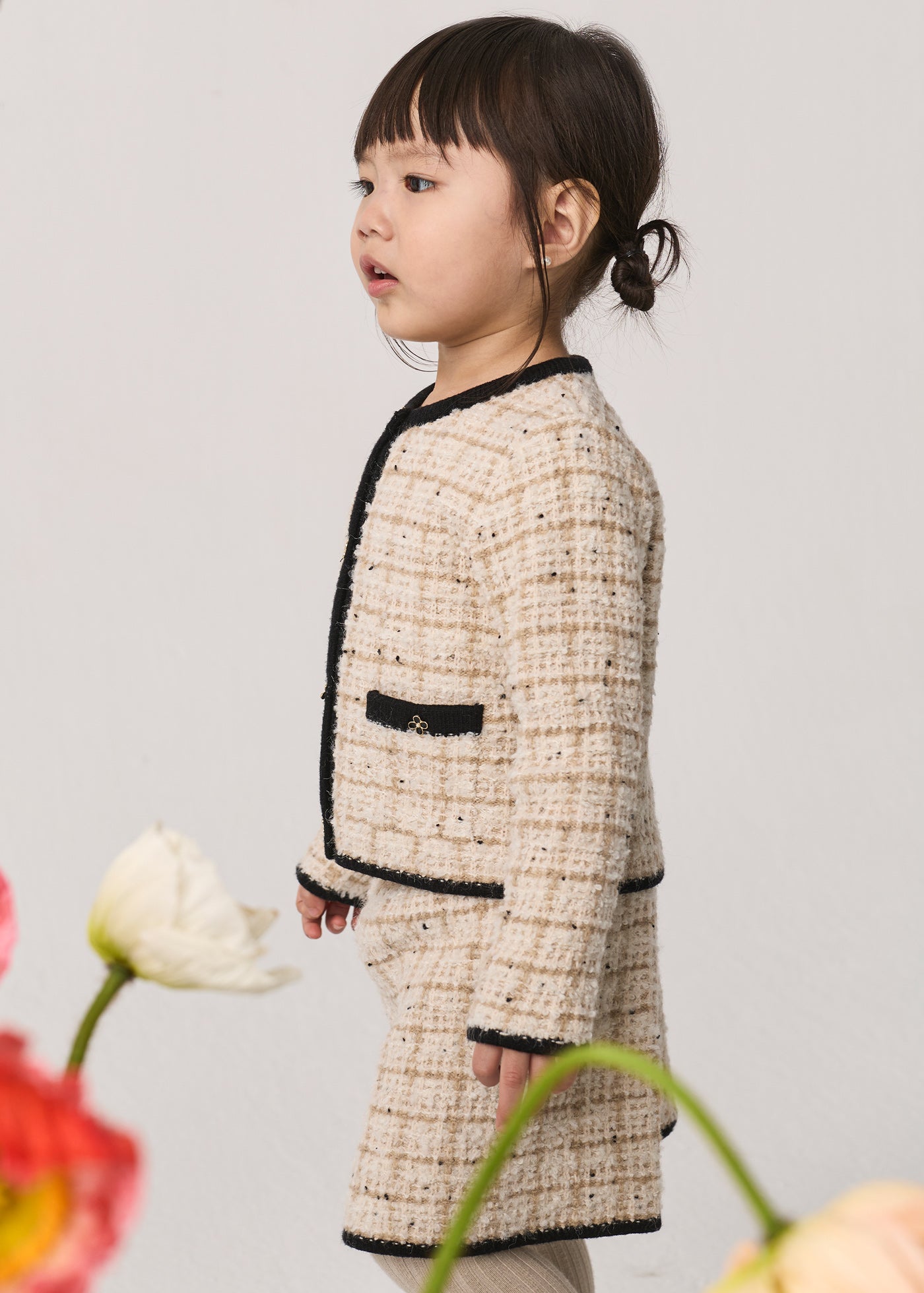 Conjunto de falda tricot mazapán para bebé niña Abel & Lula 05518 - imagen 3