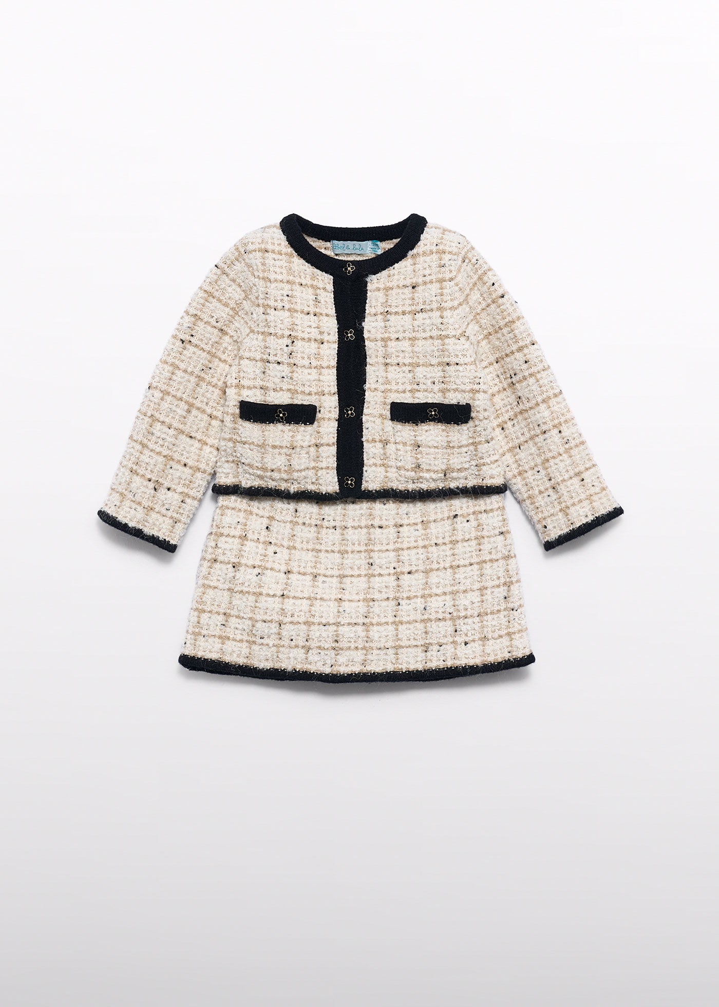 Conjunto de falda tricot mazapán para bebé niña Abel & Lula 05518 - imagen 4